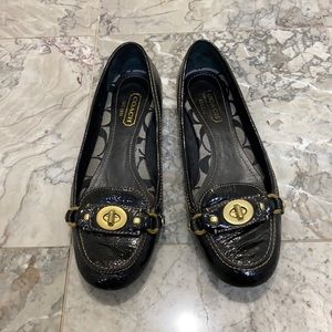 Coach black flats